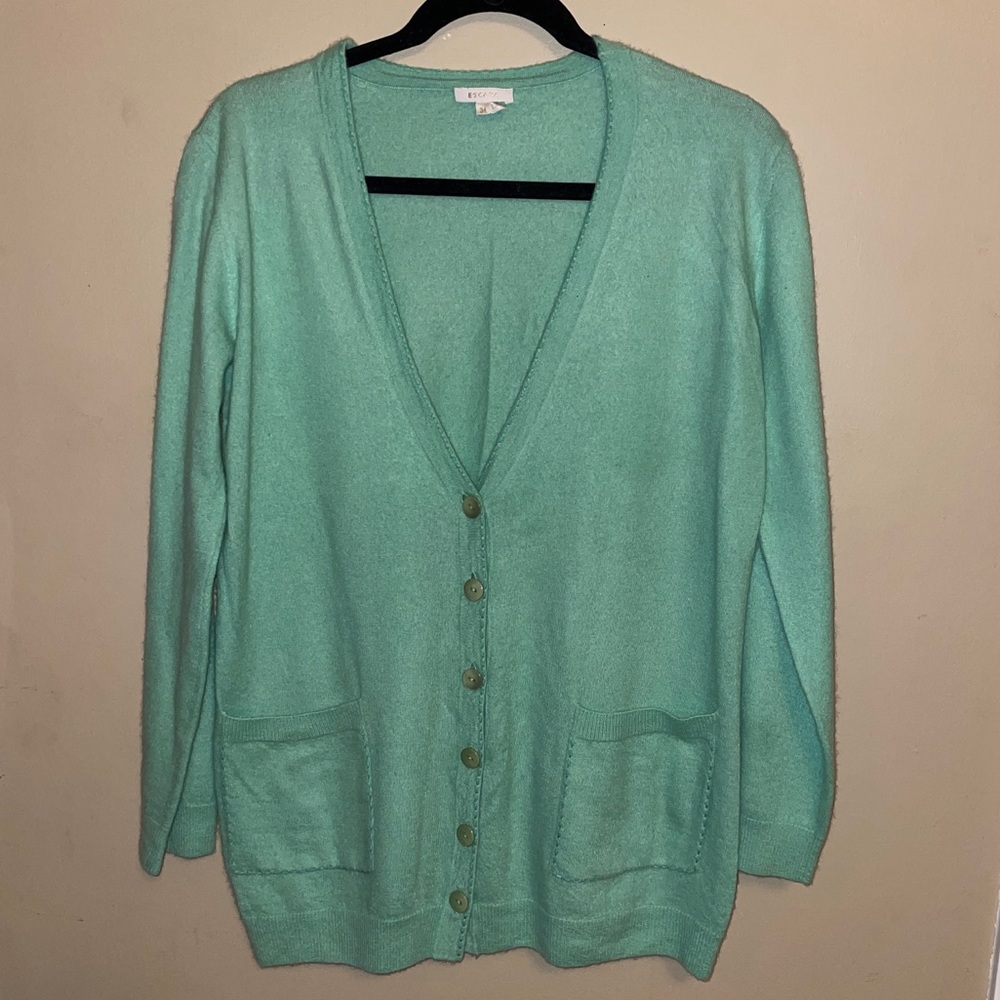 ESCADA Cashmere V-Neck Cardigan Sweater